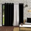 Eyelet Curtain In Washed Microfiber 135x250 Cm BOHEME Black, by Soleil d'Ocre