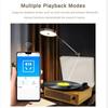 Wireless Bluetooth Vinyl Speaker New Household Minimalist Retro Phonograph Wooden Electric Record Player with Dust Cover