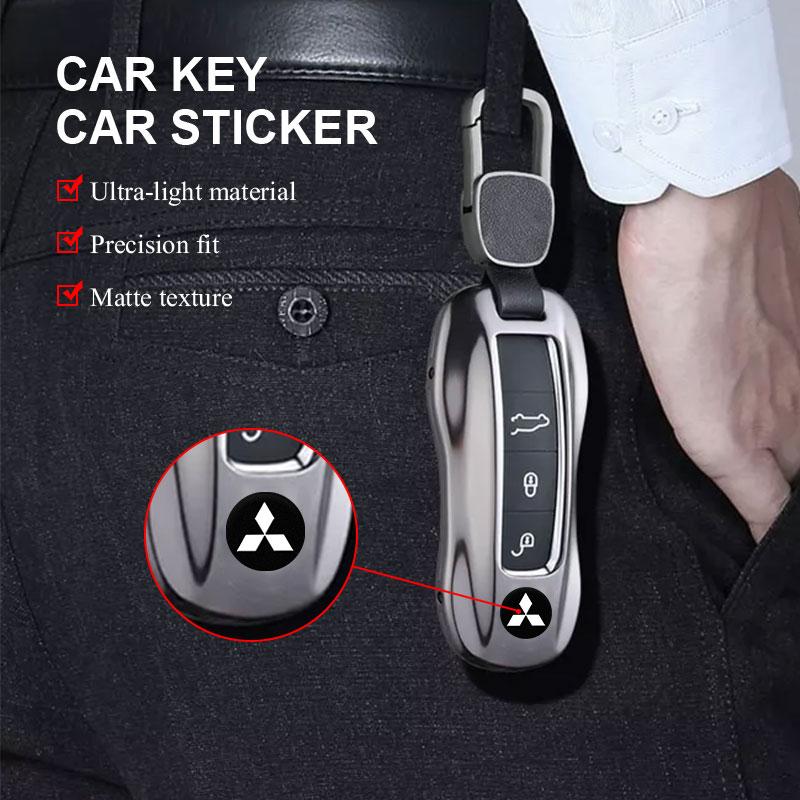 Car Stickers Mitsubishi Dedicated Key Shell Emblem Paster For Mitsubishi Outlander Lancer 10 9 ASX RALLIART Eclipse L200 Pajero