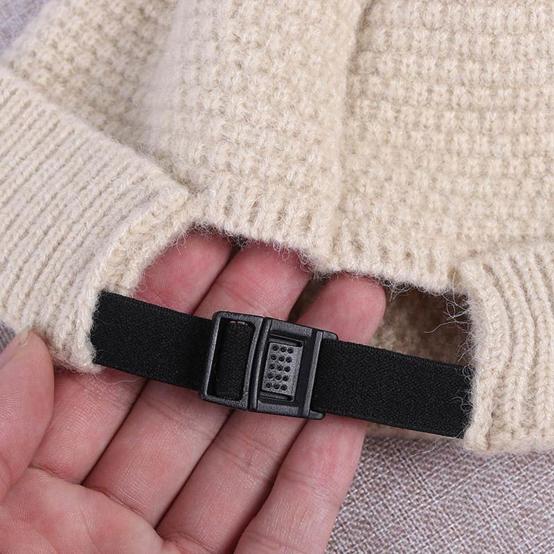 1 шт. теплая шапка-бини, зимняя бейсбольная кепка в стиле хип-хоп из акрилового волокна, мужская вязаная шапка, осенняя уличная свернутая шапка-капюшон, мягкая