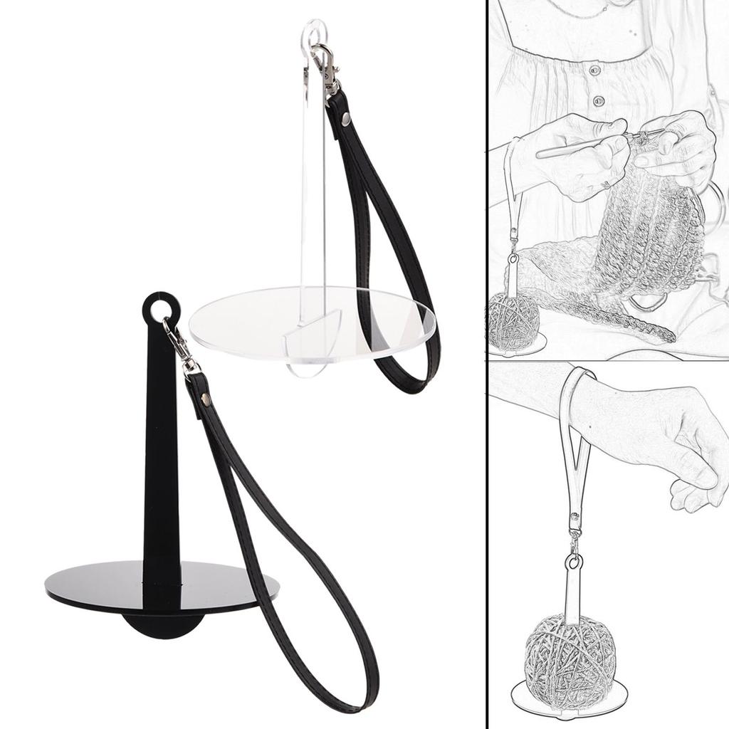 Портативный держатель пряжи для запястья, многоразовый, предотвращает спутывание пряжи и ее смещение, самодельный съемный диспенсер для запястья
