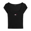 Tommy Jeans Womens/Ladies Embroidered Logo Slim T-Shirt