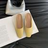 Модные милые женские тапочки с круглым носком, летние уличные шлепанцы, туфли-мюли на плоской подошве с низким каблуком, яркие вечерние туфли для женщин, размер 35-39