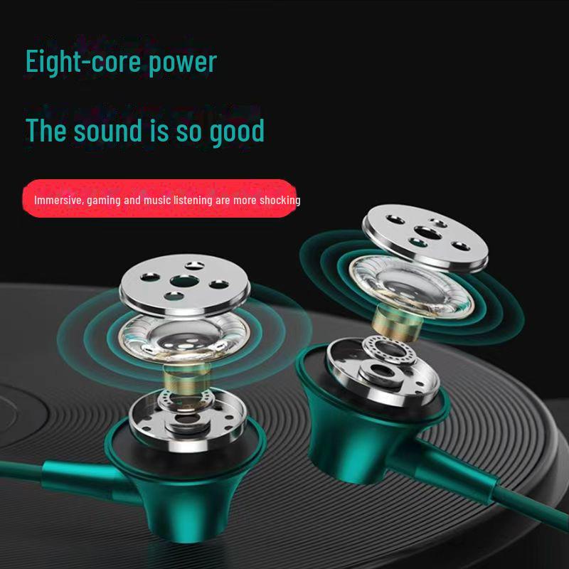 Новые металлические наушники-вкладыши Heavy Bass Type-C с микрофоном и магнитной адсорбцией