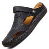 Pair of Shoes Men Hand-stitched Outdoor Closed Toe Leather Sandals