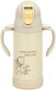 Skater Stainless Steel Water Bottle with Baby Disney Winnie the Pooh Piglet 2-Way Straw, 350ml, Mug, Pooh, & Design, STWM3N-A