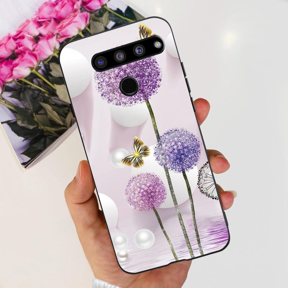 Чехол-крышка для LG V35 ThinQ Для LG V40 V50 V50S ThinQ Ударопрочные силиконовые чехлы Модный Цветочный Мягкий Funda Для LGV50 ThinQ Бампер