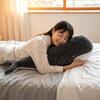 Missmat Whale Plush Hugging Body Pillow, Extra Large Soft Animal Cushion, Washable Side-Sleeping Pillow, Room Decor Gift, Approx. 100cm (Black)