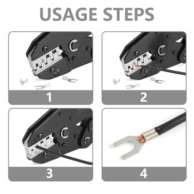 9-дюймовой храповой инструмент для обжима со сменными матрицами, клещи для обжима, инструмент для обжима проводов, клещи для обжима клемм, электрический инструмент