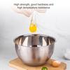 Stainless Steel Bowl For Baking Cooking And Food Preparation Flour Eggs Whipping Mixing Basin With Ergonomic Handle