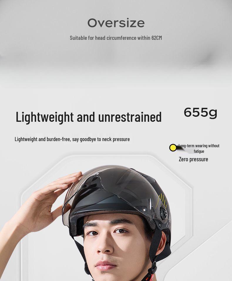 Унисекс Сертифицированный Электрический Мотоциклетный Шлем - Летний Солнцезащитный, Соответствует Национальным Стандартам