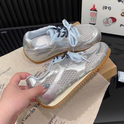 Летняя новая модная расцветка, уличные кроссовки для бега, повседневные спортивные, с круглым носком, на плоской подошве, женские