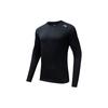 Training Series Solid Color Round Neck Pullover Quick-Dry Long Sleeve T-Shirt Men Tops Basic-Black 952417401-4