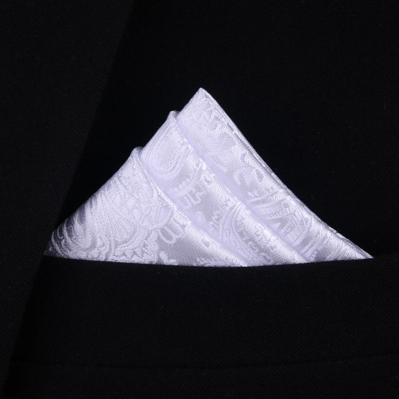 Men'S Suit Pocket Scarf Square Scarf Men'S Shirt Handkerchief Scarf Dress Suit Chest Scarf Silk Scarf Chest Scarf Small White