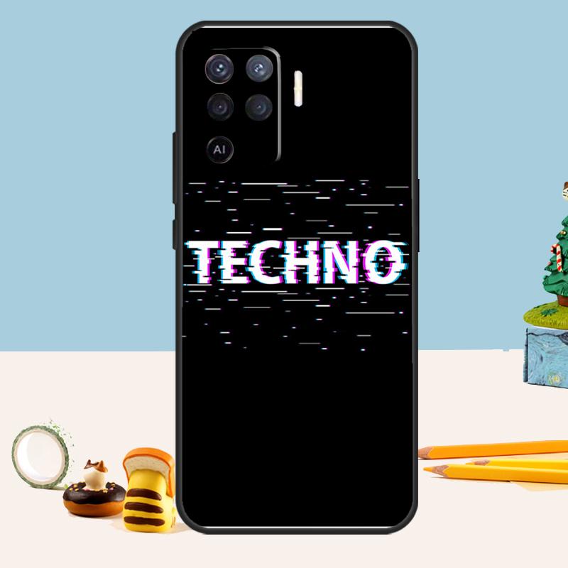 Любовь к Техно Музыке Цитаты Чехол Для Oppo A98 A78 A58 A18 A38 A74 A94 A54 A15 A17 A57 A6 A5 Pro A16 A76 A96 A40 A60 A80