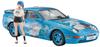 Hasegawa Porsche 968 Egg Girls Maiyuki Sara Plastic Model SP615 1/24 w/Figure (Car)