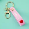 Брелок-подвеска в форме сердца цвета конфет на удачу и шнурок