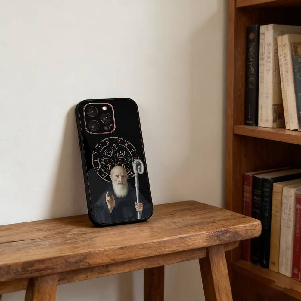 Чехол для телефона Sao Bento Benedict of Nursia Силиконовый Мягкий Для IPhone 17 16 15 14 13 12 11 X XR Plus Pro Max Plus