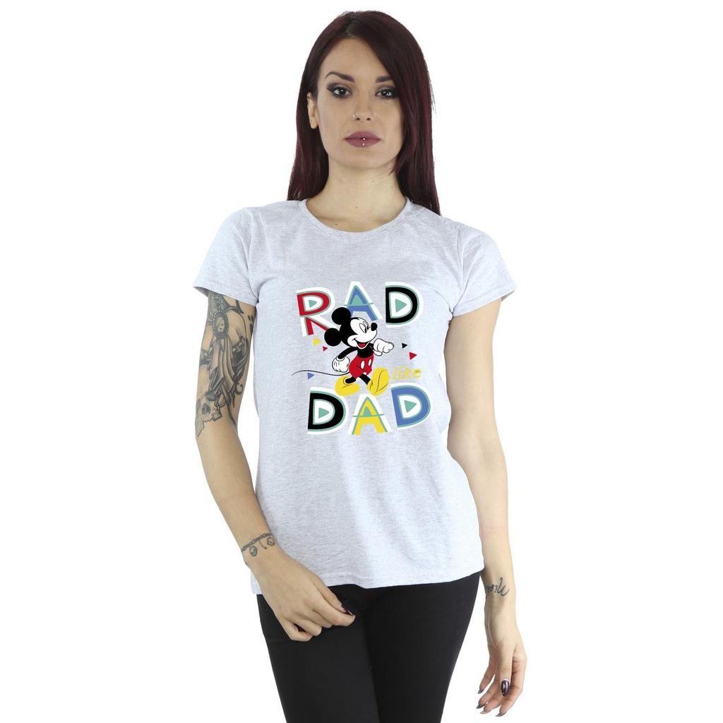 Disney Womens/Ladies Mickey Mouse Rad Dad Cotton T-Shirt
