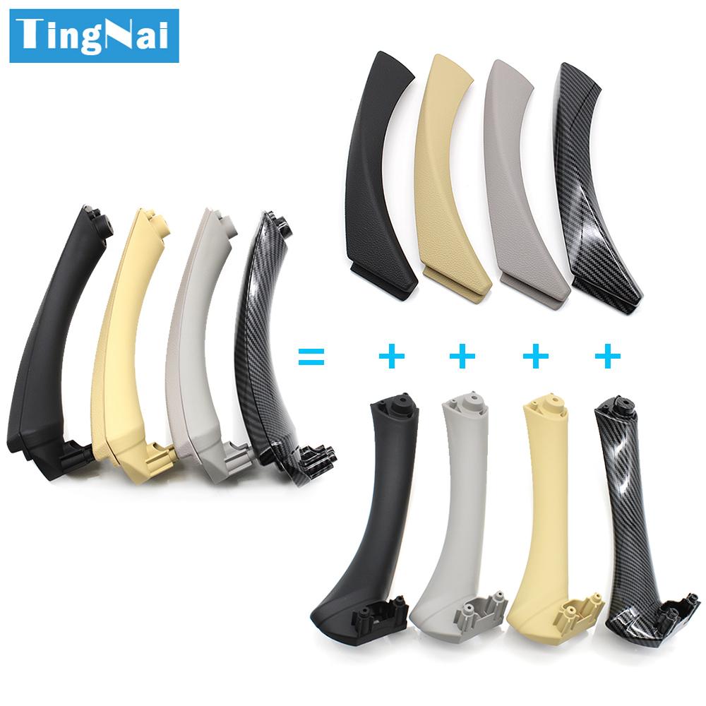 Левая и правая внутренняя дверная ручка, внутренняя дверная ручка, накладка для BMW 3 серии E90 E91 316i 318i 320i 325i