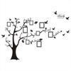 Large 250*180cm/99*71in Black Photo Frame Tree Wall Decals Self Adhesive Family Tree Wall Stickers Murals Wall Art Home Decor