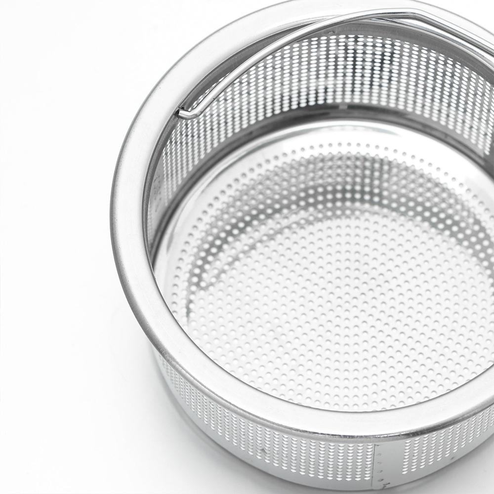Sink Plug Stainless Steel Waste Drainer Plug Filter Basket Sink Strainer Food Hair Stopper Colander