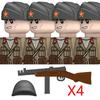 Нетоксичные Строительные Блоки Солдаты Французской Армии Второго Мирового Войны Воин Италии Офицер Итальянской Пехоты Оружие Шлем Армия Военное Оружие Кирпичики Игрушки Подарок
