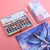 50/72/90/100/128/168 Colors Solid Watercolor Set Gift Package Basic Neone Glitter Watercolor Paint for Drawing Art Paint Supplies