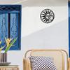 PHJYMXZSNA Outdoor Sun and Moon Wall Decor,Metal Wall Art for Living Room Sculpture Black Sun Moon and Stars Home Wall Hanging, 12 Inch