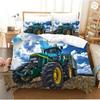 Tractor Bedding Set 3D Printing Farm Tool Cart Home Decoration Pillowcase Quilt Cover Cute Gift To Family and Friends
