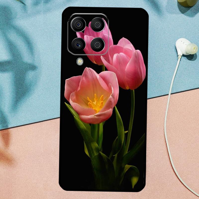 Цветок тюльпана для Samsung Galaxy M14 M34 M54 M20 M06 M16 M12 M13 M15 M35 M55 M33 M53 M21 M31 M32 M52 Чехол