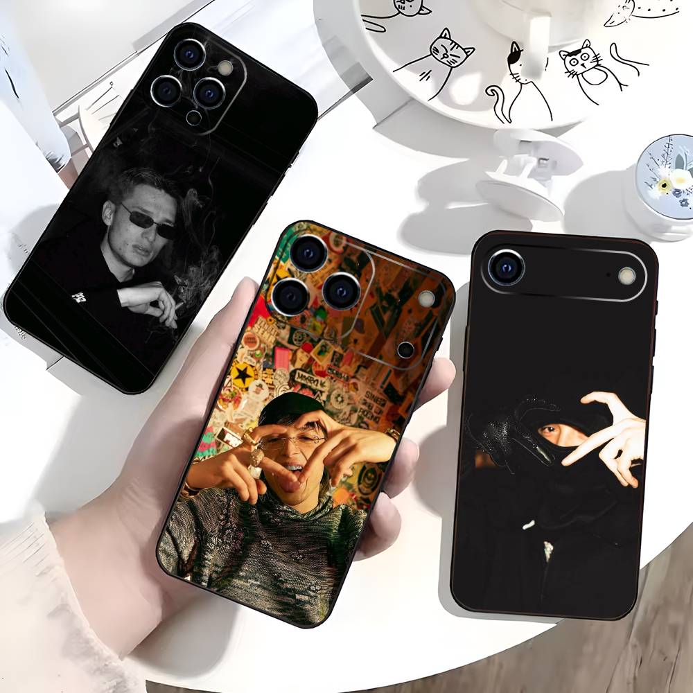 P-Peso P-Pluma Mexico Singer Phone Case For iPhone 17,16,15,14,13,12,11 Plus,Pro Max,XS,Soft Silicone Black Cover
