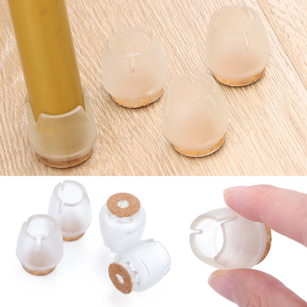 16pcs Cups Floor Protectors Round Bottom Non-Slip Covers Chair Leg Caps Furniture Feet Silicone Pads