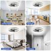 IRALAN Modern Ceiling Fan with Light Remote Control 6 Speed Chanderlier Fan Reversible Dimmable For Living Room Bedroom