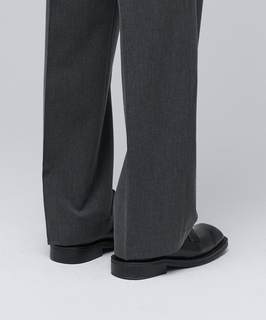 MUSINSA STANDARD Real Wide Belted Slacks [Medium Gray]