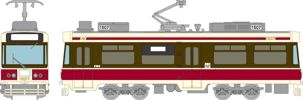 Tomytec Railway Collection Tetsukore Nagasaki Electric Tramway 1500A Series 1507 Diorama Supplies 335580 No.