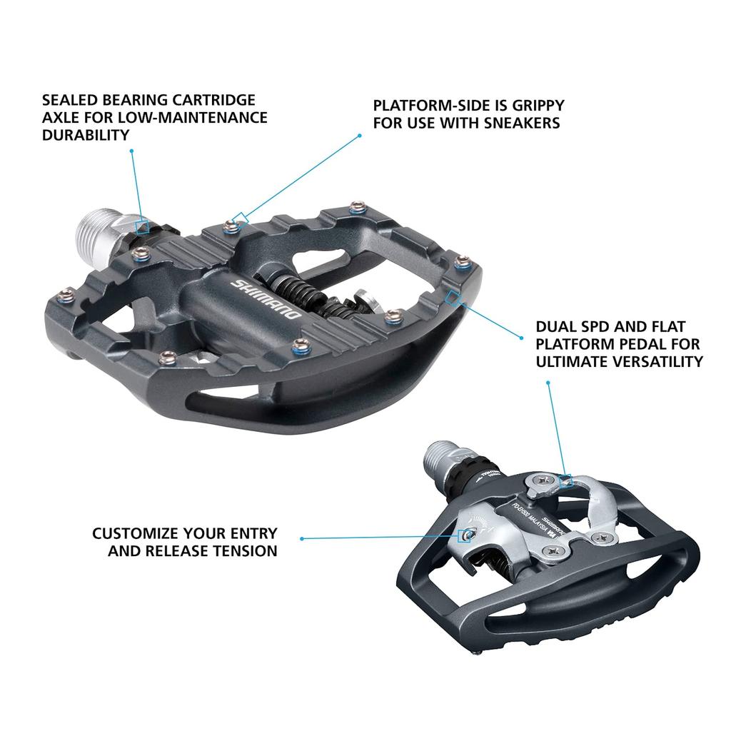 SHIMANO Pedal EPDEH500 PD-EH500 SPD/Flat [Dark Gray]