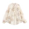 Kaslead New Women clothes Western Style Flower Embroidery Shirts Dress 8741038 8741037