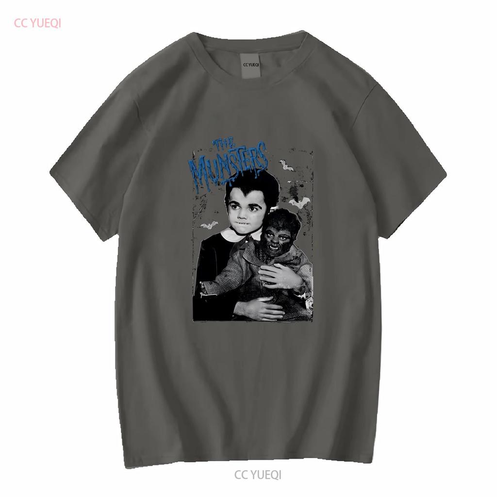 Eddie Munster T Shirt long or short sleeves vintage Washed Slightly Breathable streetwear Versatile Soft Stylish Comfortable