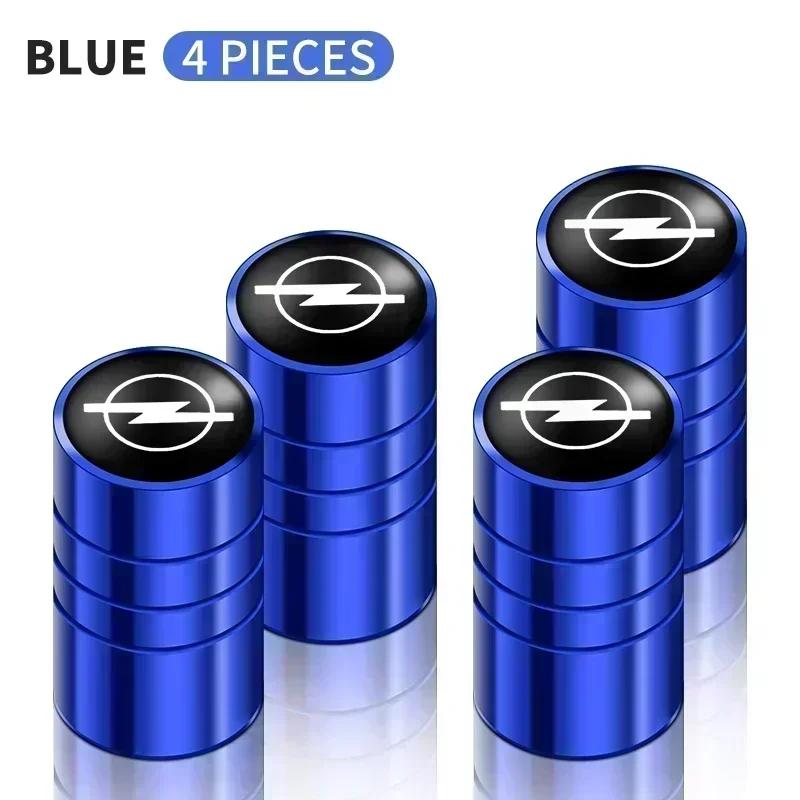 4Pcs Aluminum Round Car Wheel Tire Valve Caps For Opel Meriva Corsa Astra Vivaro Signum Insignia Mokka Adam Combo Junior