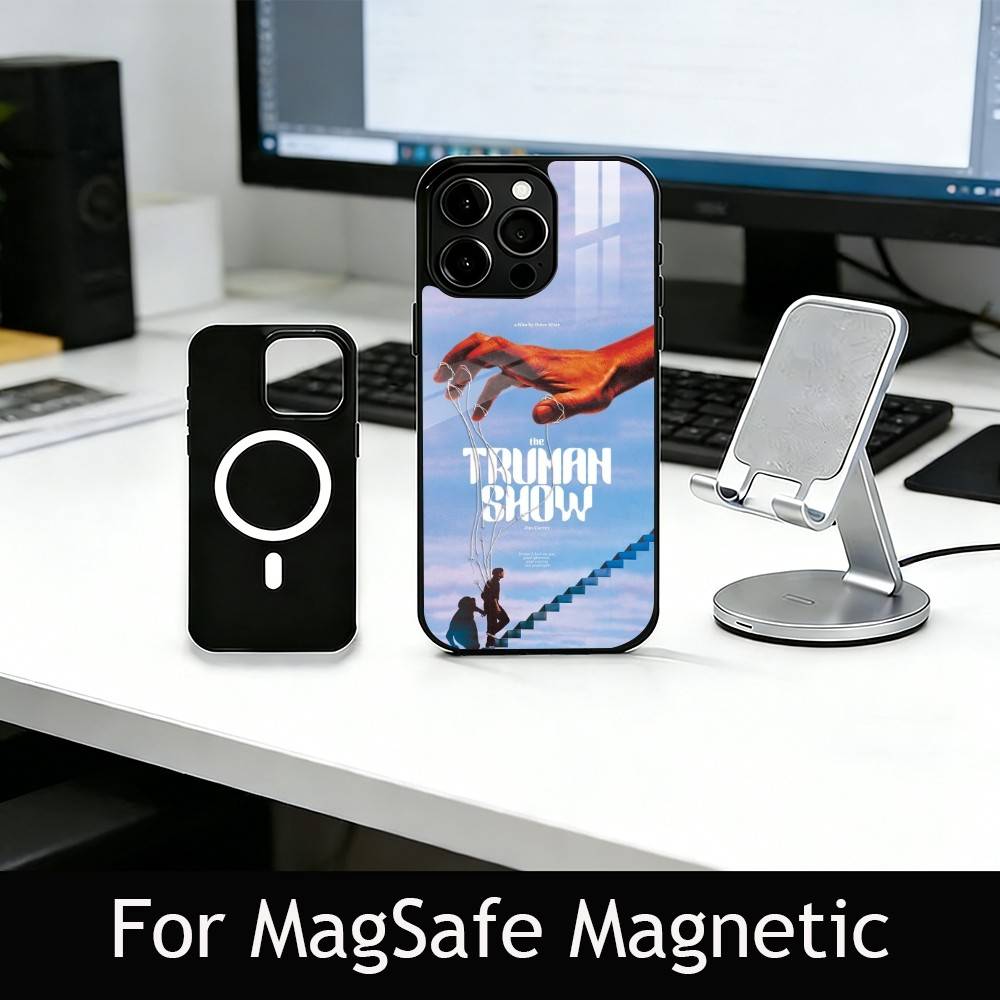T-The T-Truman S-Show Phone Case For iPhone17,16,15,14,13,12,11 Plus,Pro Magnetic For Magsafe Wireless Charging