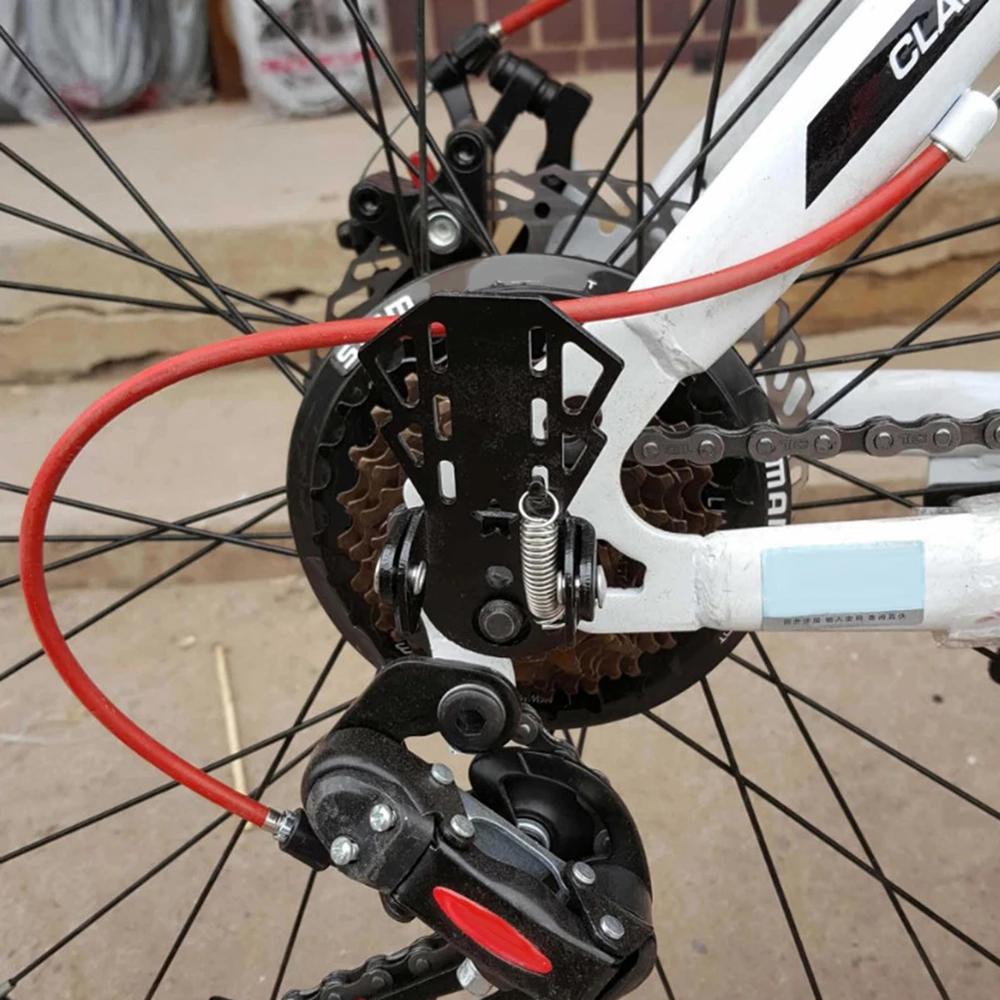 1 Pair Cycling Folding MTB Bike Black Metal Bicycle Foot Pegs Rear Seat Bike Pedals Footrests