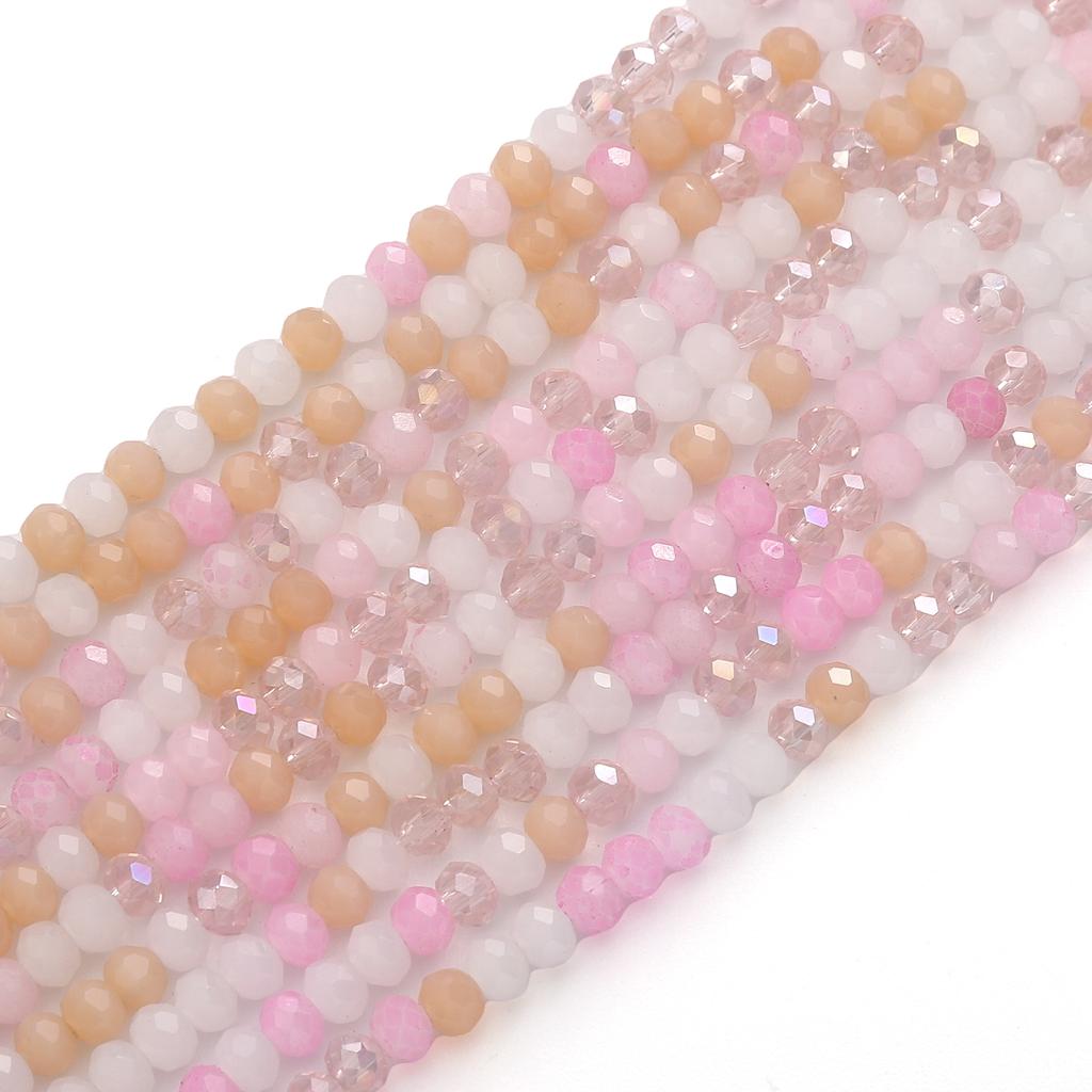 120 шт. стеклянные бусины поверхностные плоские интервальные хрустальные бусины для самостоятельного изготовления браслетов, ожерелий, ювелирных изделий, украшений