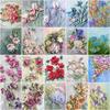 DIY Алмазная картина Цветочный комплект Алмазная художественная мозаика Алмазная вышивка Полный круглый дрель Украшения для дома