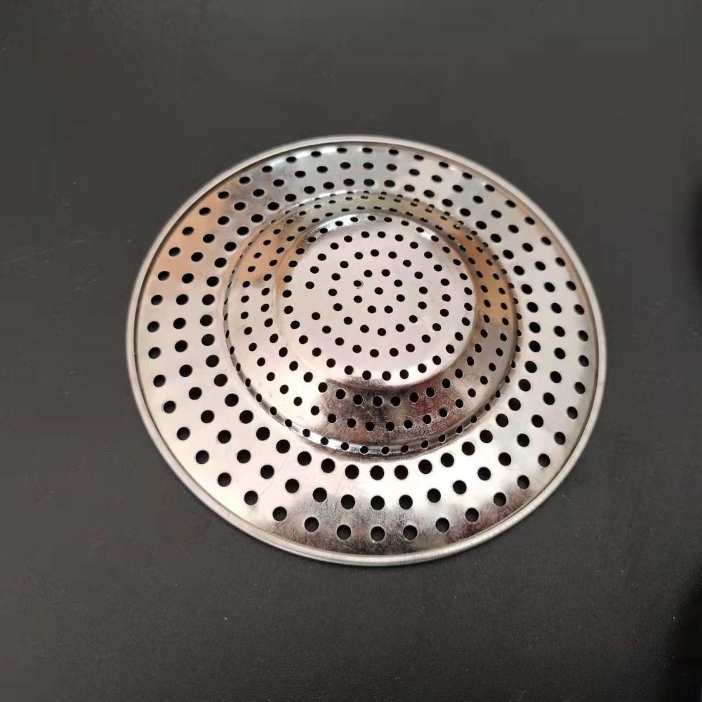 Steel Waste Catcher Floor Drain Net Cover Anti-Blocking Strainer Sewer Mesh Trap Drain Filter