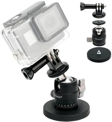 PROfezzion Магнитный штатив-подставка для камеры Головка штатива Совместим с GoPro Hero Insta360 Ace Pro DJI Osmo Action Action Olympus Tough и