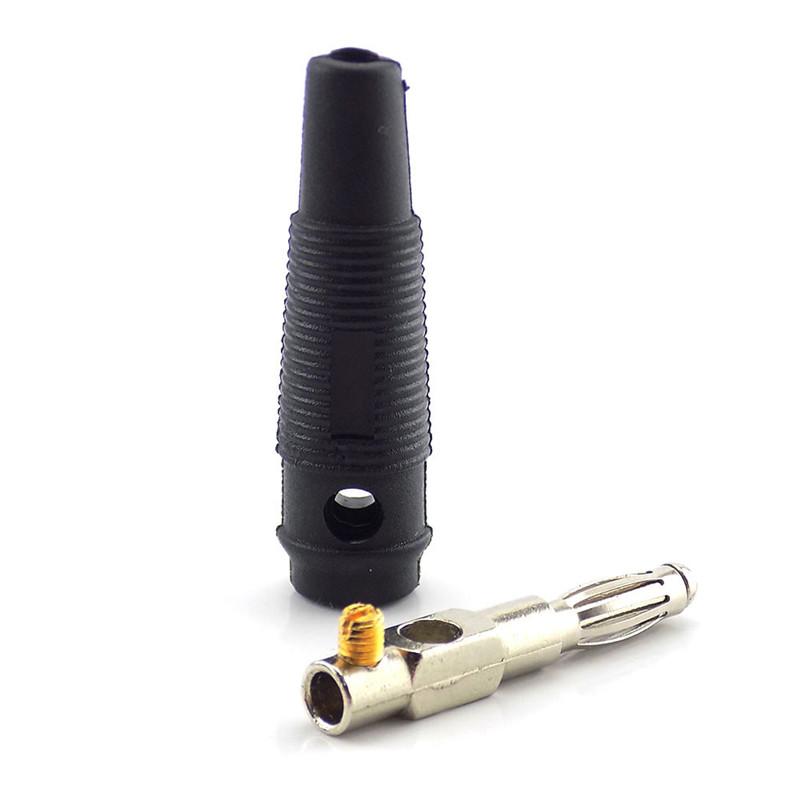 10 шт. 4 мм разъемы типа «банан», красные, черные, без пайки, боковые, штабелируемые, для музыкального динамика, видео, аудио, DIY-адаптера