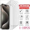 10 шт. закаленное стекло для IPhone 15 14 13 12 11 Pro Max Защитная пленка для экрана для IPhone 12Mini 13Mini 14 15 Plus Стекло