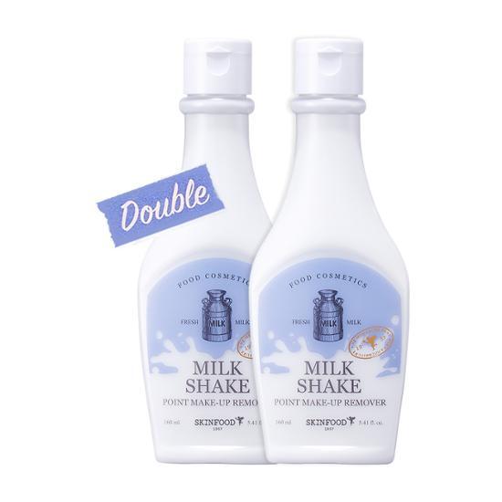 [Exclusive Special] Skinfood Milk Shake Point Makeup Remover Double Special (160ml+160ml), Korea Cleansing