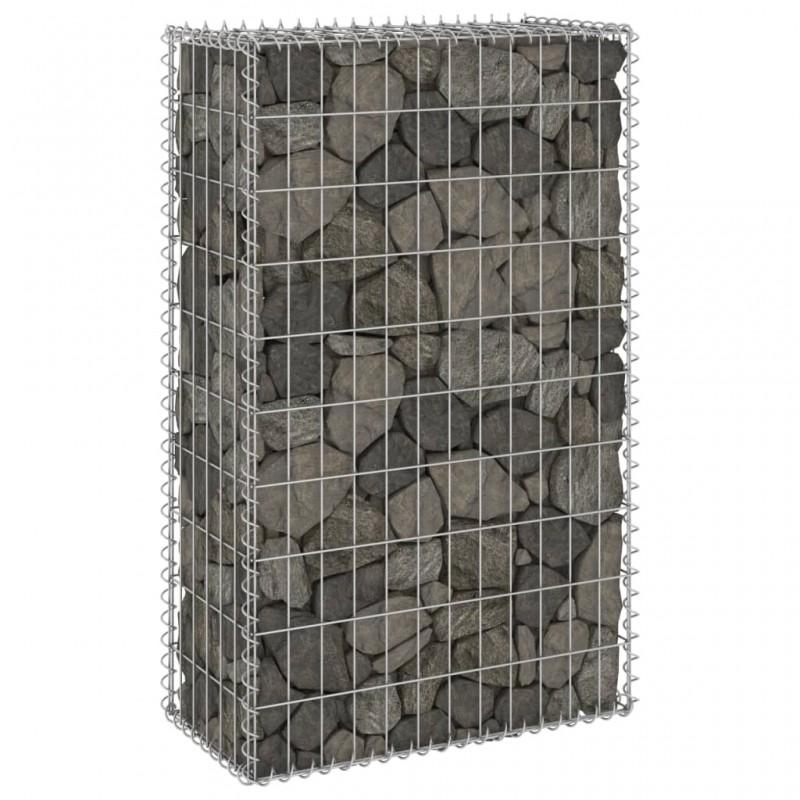 Day and Night - Day and Night Gabion Wall with Galvanized Steel Covers 60x30x100 Cm